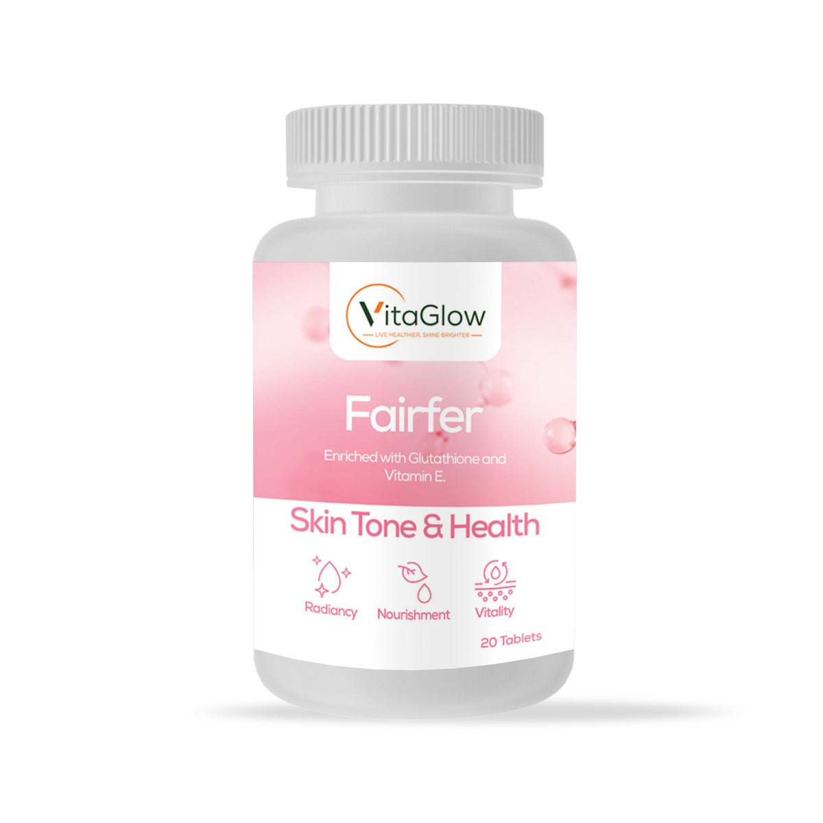 Glow Naturally Fairfer Glutathione & Vitamin E | VitaGlowPk Glow Naturally Fairfer Glutathione & Vitamin E | VitaGlowPk